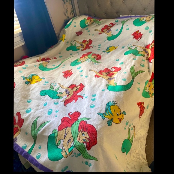Disney Other - Vintage✨ The Little Mermaid Blanket. 💕
